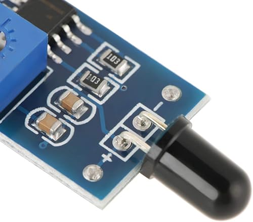 Miniatura 5 de Módulo de sensor de llama IR, sensor de detección de incendios, módulo de relé de detección de llama para detectar llama, módulo de sensor IR