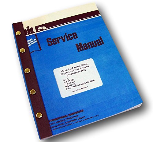 International 686 886 986 Tractor Diesel Engine Only Service Repair Shop Manual