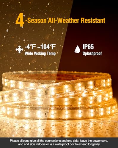 Cinta LED Shine Decor Warm White 131 ft AC 120V miniatura 4