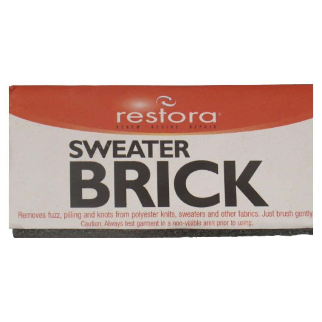 Fabric Lint Remover-Sweater Defuzzer-Removes Clothes Fuzz, Lint Balls, Pills,and Bobbles-Pumice Sweater Brick for Clothing and Upholstery on Furniture (reguar)