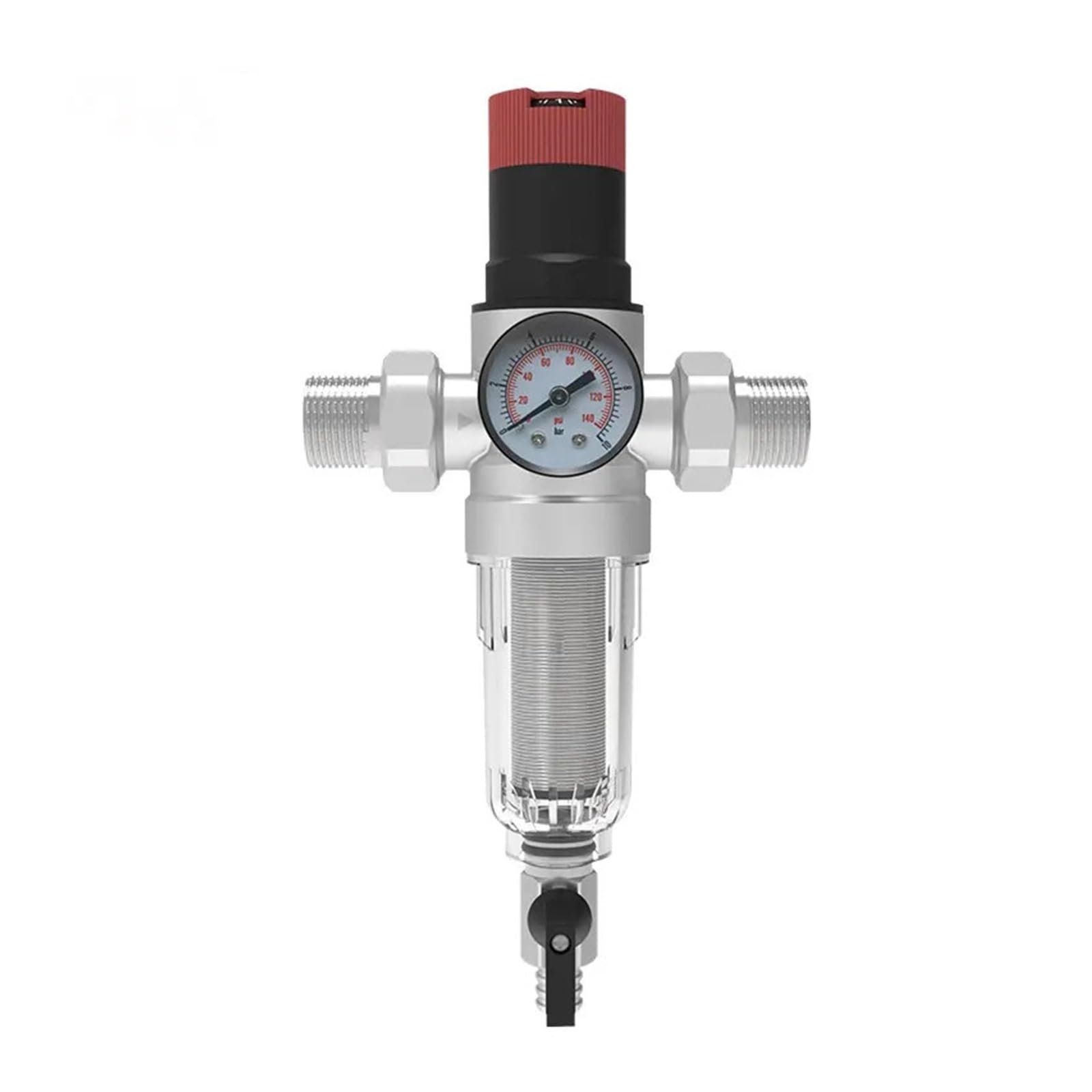 Wuuxlizmx 1 Inch Pressure Reducing Valve Stainless Steel Adjustable Pressure Regulating Valve(1 Inch)