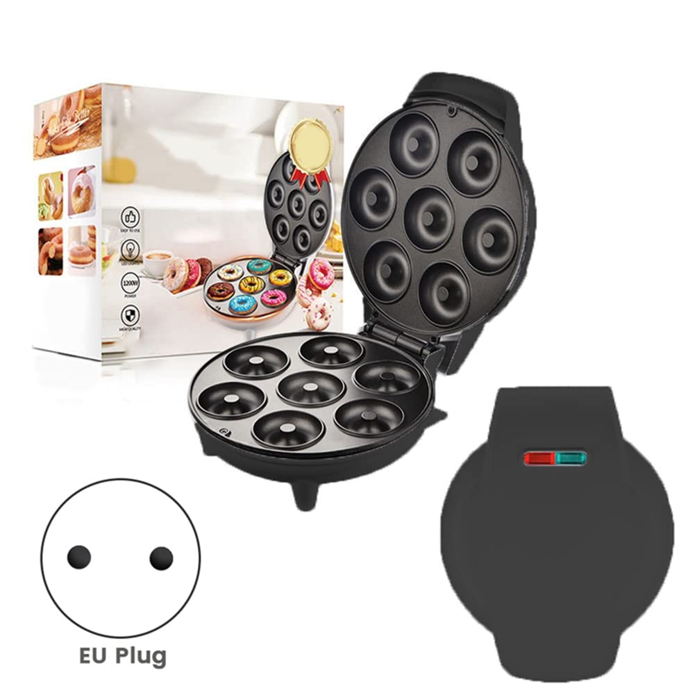 MáQuina EléCtrica para Hacer Mini Donuts con Revestimiento Antiadherente para Desayuno, Aperitivos, Postres, ElectrodoméSticos de Cocina, 220 V, Enchufe de la UE.