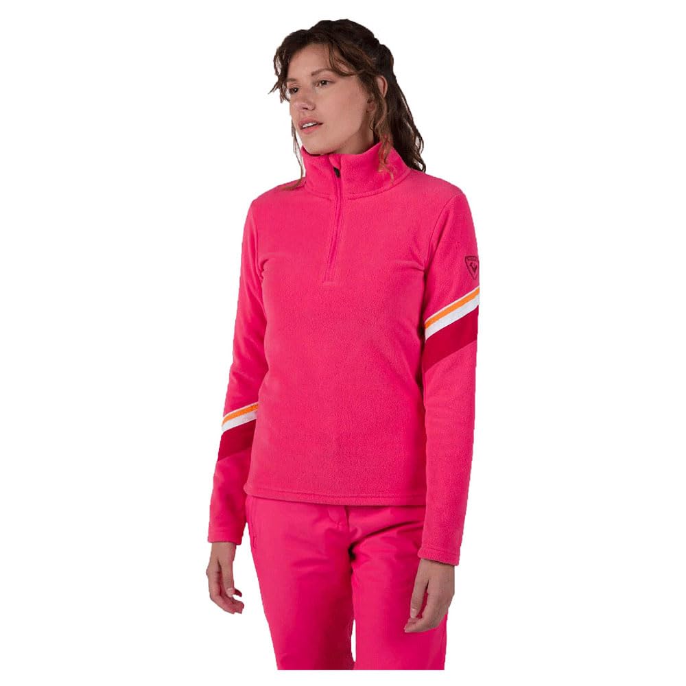 Rossignol Women's Pink Strawpile Half Zip Fleece M
