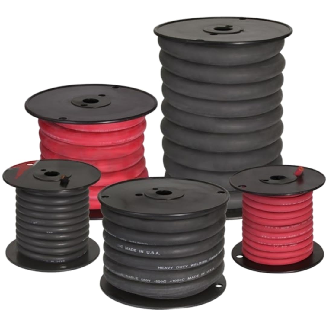 Powerwerx Welding Cable (Gauge: 4/0, Length: 50 ft., Color: Black)