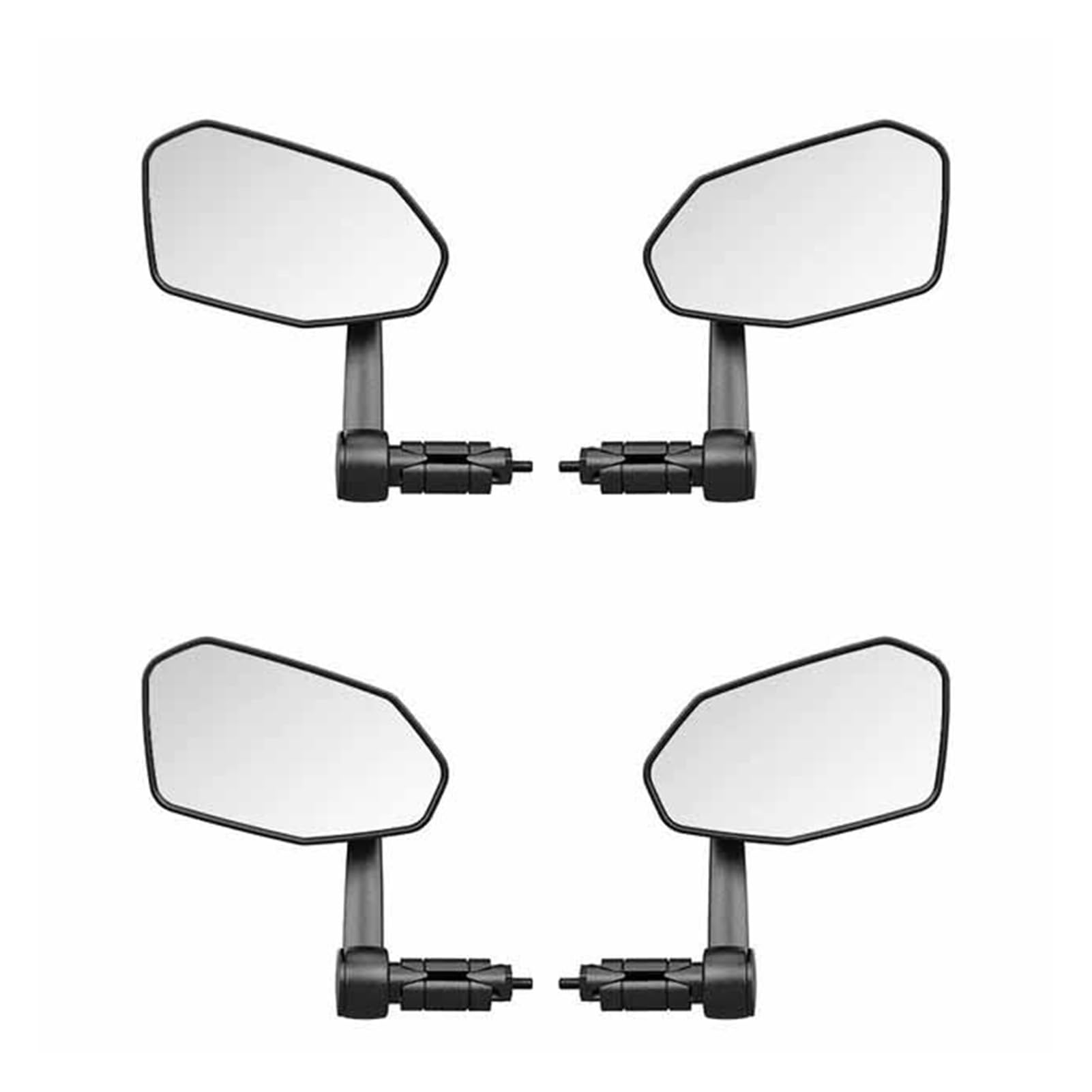 Fahrradspiegel, drehbar, am Lenkerende, Fahrrad-Rückspiegel, langlebig, weitwinkelverstellbar, Reflektor, kompatibel mit Road E Bike(RM15E 2 Sets)