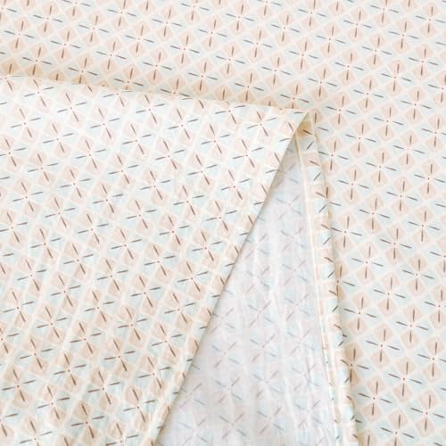Image of Story@Home King Size Bedsheet | Air Cotton Flatsheet King Size with Two Pillow Covers| 240 TC | Super Soft Bed Sheet for King Size Bed | Floral Design (270 x 250 cm, Off White & Beige)