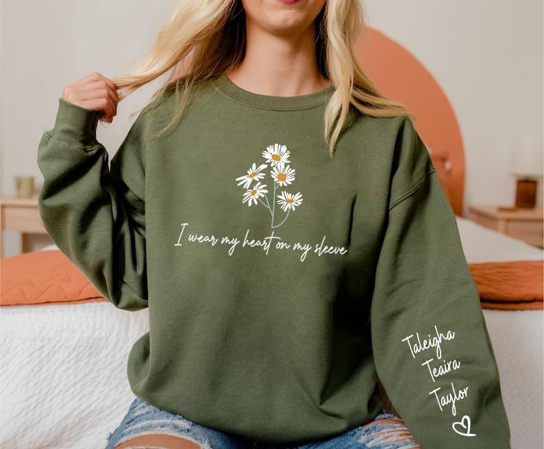 Personalized Mama Shirt - Custom Sweatshirt for Women, My Favorite People Call Me Mama - Image 2