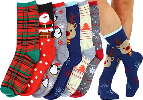 Image of ToBeInStyle Women's Pack of 6 or 12 Fashion Printed Crew Socks