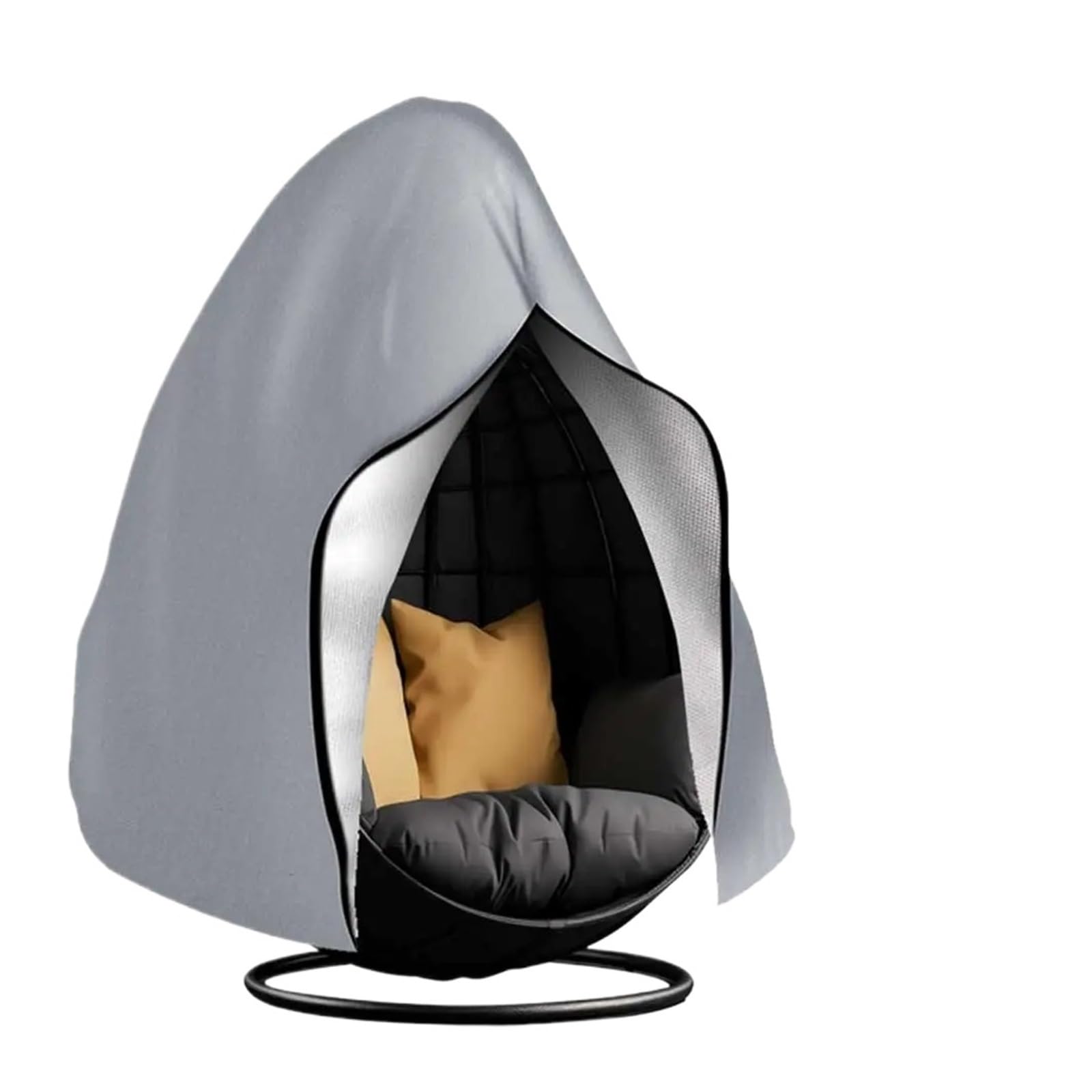 Lsyhhxc Grey Waterproof Heavy Duty Single Hanging Egg Swing Chair Cover