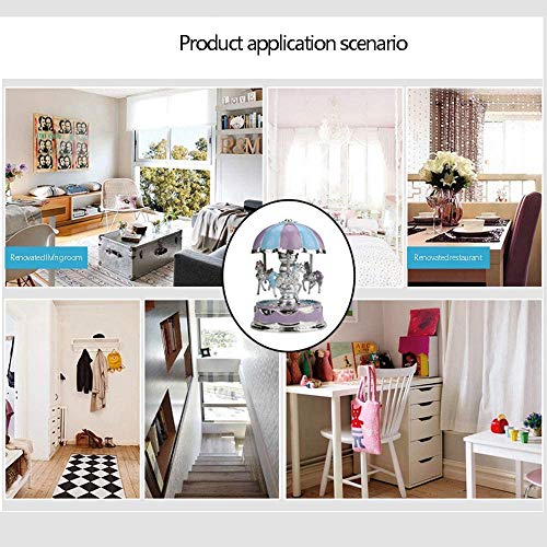 image for HTNBO Creative Wondeful Gift, Romantic Merry-Go-Round Music Box Baby's