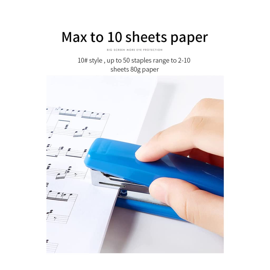fhda Grapadoras de Escritorio de papelería Ligera, Grapadora de Oficina sin Esfuerzo, Suministros Escolares, Grapadora de Escritorio Adecuada para papelería de Estudio de Oficina