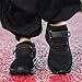 Unitysow Kids Sneakers Boys Girls Cushion Athletic Running Shoes Lightweight Breathable Walking Sports Tennis Shoes,All Black,4 Big Kid