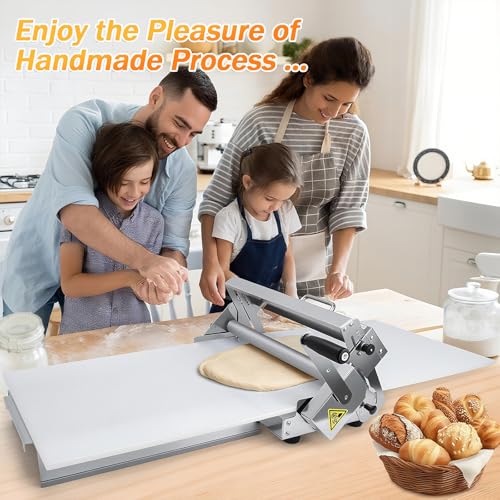 Machine à Pâte Pliante en Acier Inoxydable pour Croissants, Pâtisserie et Pizza - Équipement de Boulangerie Professionnel 83x49cm