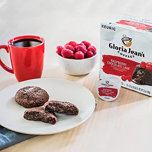 Gloria Jean's Coffees Raspberry Chocolate Lava, Single-Serve Keurig K-Cup Pods, Flavored Medium Roast Coffee Pods, 96 Count #TOP7