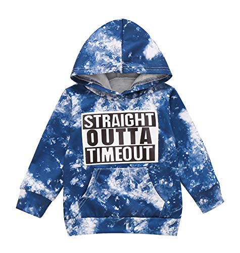 Unisex Baby Hoodies for Boys Girls Like A Boss Hooded Sweatshirt Fall Winter Outwear 1-6T Toddler Outfits (Blue Outta, 5-6 Years)