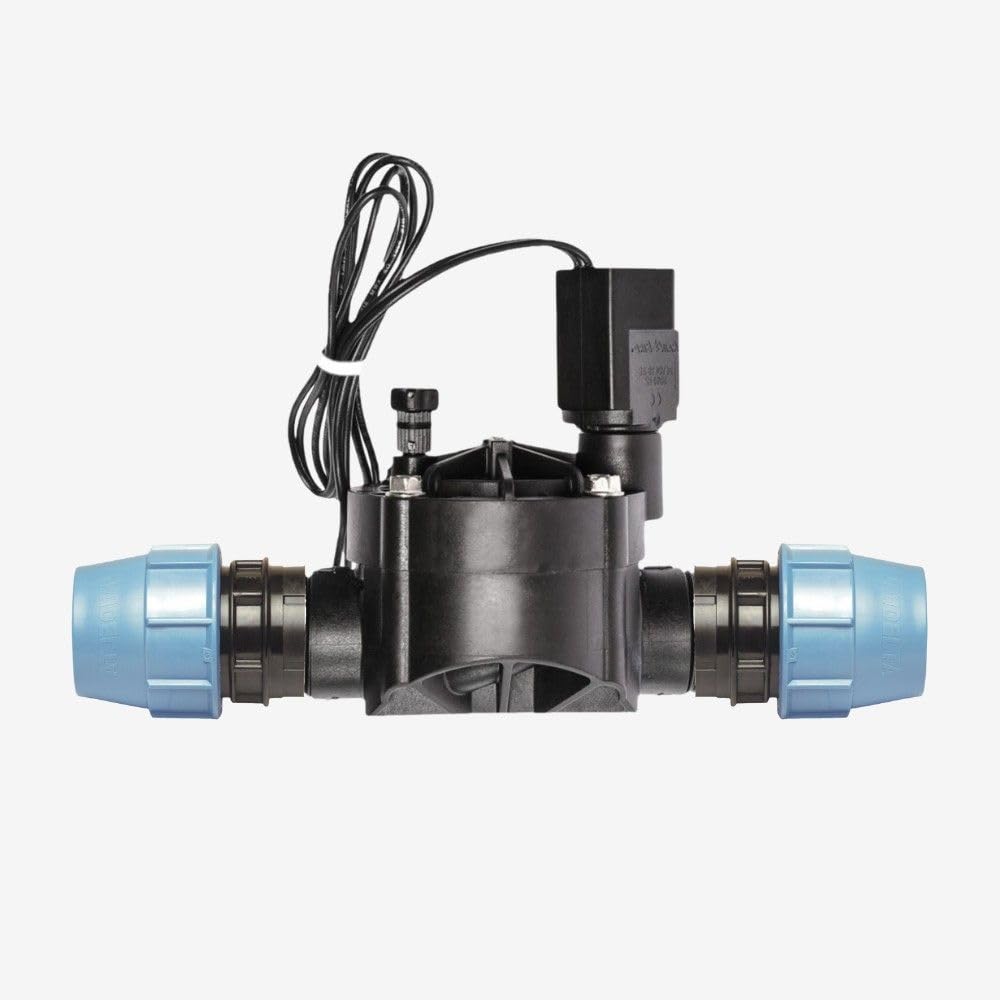 SET - Magnetventil 100 HV 1" AG/AG mit 2x PP-Kupplung 32mm x 1" IG