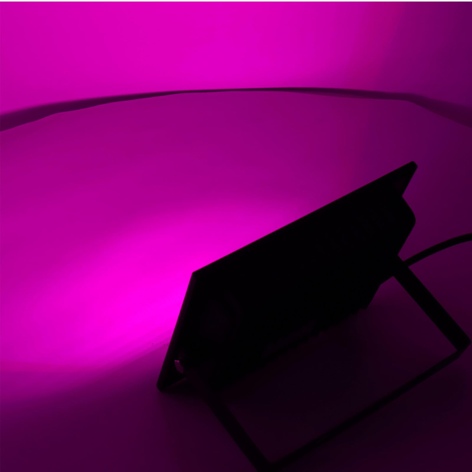 Faretto LED, Impermeabile IP66, 50W RGB | Temporizzazione ad alta efficienza energetica, controllo BT APP integrato, involucro in alluminio, paralume in vetro