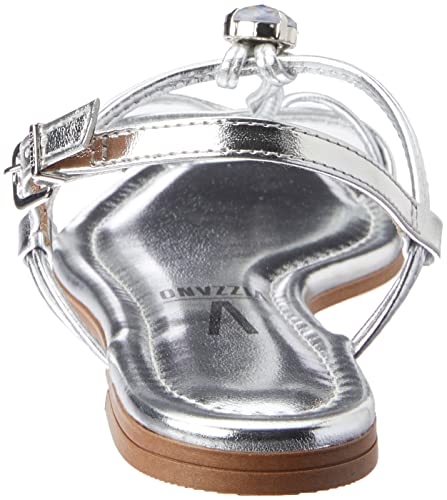 Rasteira Vizzano Pedra Feminino, Prata, 36
