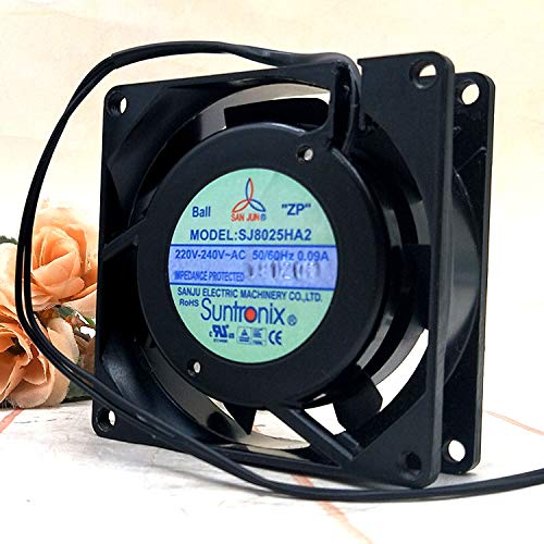 AC Fan SJ8025HA2 220V 0.09A 8025 8cm 2line Cabinet Cooler Fan