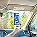 JL Safety Visortag® Vertical Mount - The Ideal Way to Protect, Display & Swing Away a Handicap Parking Placard. Best Handicapped Placard Cover and Protector on the Market. Don't Settle for a Cheap and Thin Handicap Tag Holder, Get a Visortag That Comes with an 85 Mils Thick Holder and 100% Satisfaction Guaranteed. Patented & Proudly Made in Usa.