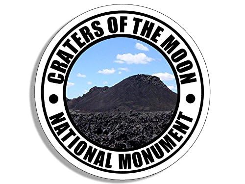 Round CRATERS of The Moon National Monument Sticker Decal (Travel rv Hike) Size: 4 x 4 inch