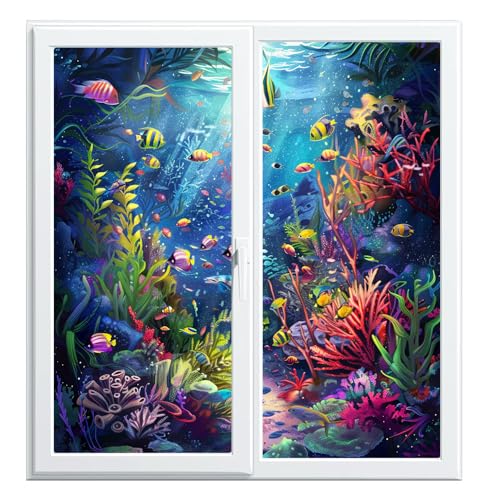 Película adhesiva decorativa para ventanas 35.4x63 pulgadas x2 miniatura 6