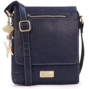 Leder Umhängetasche Damen – Crossbody Bag/Messenger Bag Mittelgroß – Verstellbarer Schultergurt – ANJA