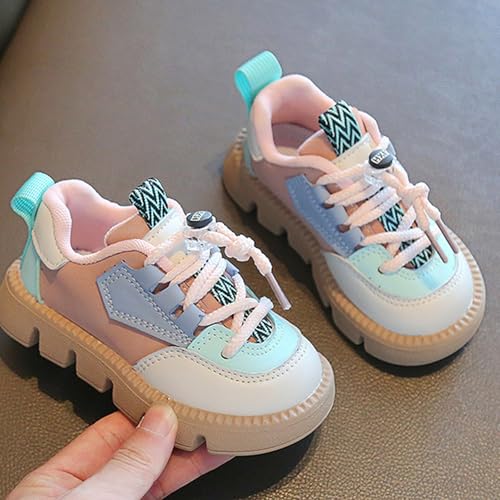 Kids Thick Sole Sport Shoes Non Slip Sneakers Girls Flat Bottom Comfortable Walking Shoes2