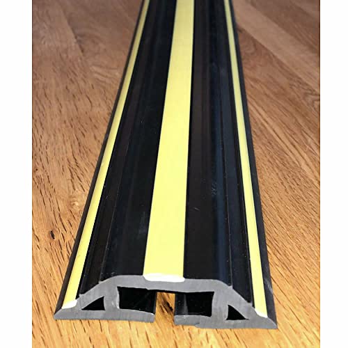 Floor Cable Cover Protector, Black, 1 METRE STRIPE - Image 2