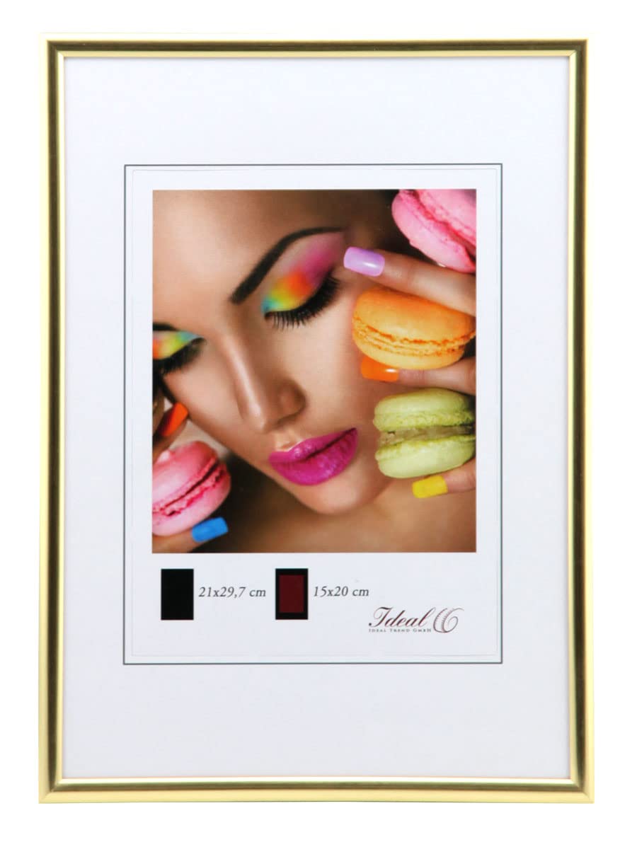IDEAL TREND New Lifestyle Set Bilderrahmen Wanddeko Collage Poster Rahmen 2er 3er 5er Pack: Farbe: 3er Pack Gold | Format: 50x60