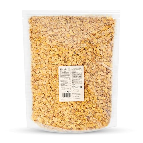KoRo - Bio Sojaflocken 2 kg - Nussig und knusprig - Hoher Protein- und Ballaststoffgehalt - Lecker in Porridge Müsli Bratlingen Aufläufen und Brot
