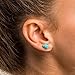 Turquoise Stud Earrings, Unique Gemstone Earrings with Stainless Steel Post, Boho Western Earrings for Women, Handmade Turquoise Jewelry for Men
