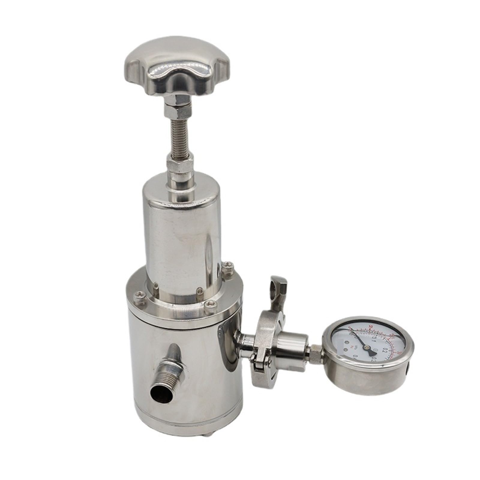 Trgyjgkf One Color Dn25 Food Grade Ss304 Tri Clamp Sanitary Reducing Valve Stainless Steel In Line Pressure Regulator