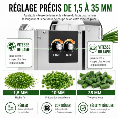 Cortadora de verduras impermeable y profesional para hostelería apta para apio y zanahorias 4