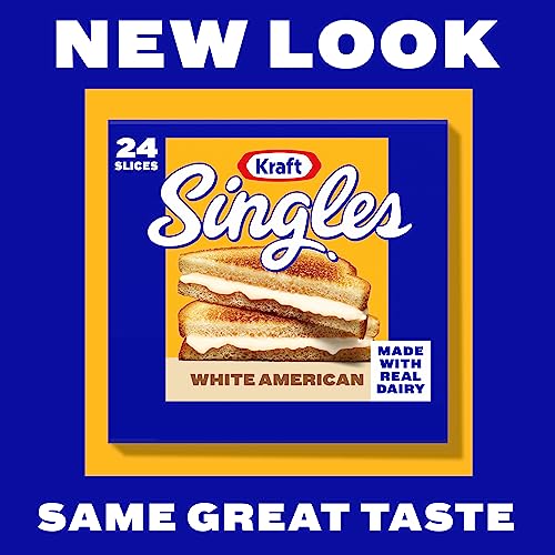 Kraft Singles White American Cheese Slices, 24 Ct Pack #TOP1