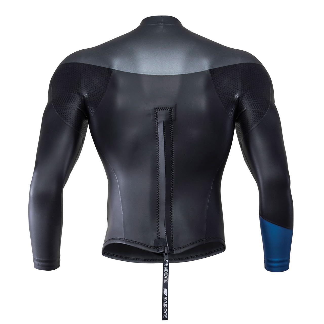 HO Syndicate Dry-Flex L/S Top Mens Wetsuit Black/Steel Blue Sz XXL