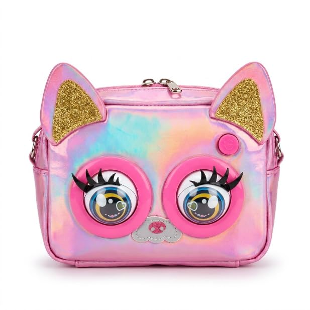 Preamin Eye Blink Bag Interactive Cat Shape Kids Crossbody Handbag with Sound & Light, Adjustable Shoulder Strap, Cute Fashion Purse for Girls Ages 3+-image-45