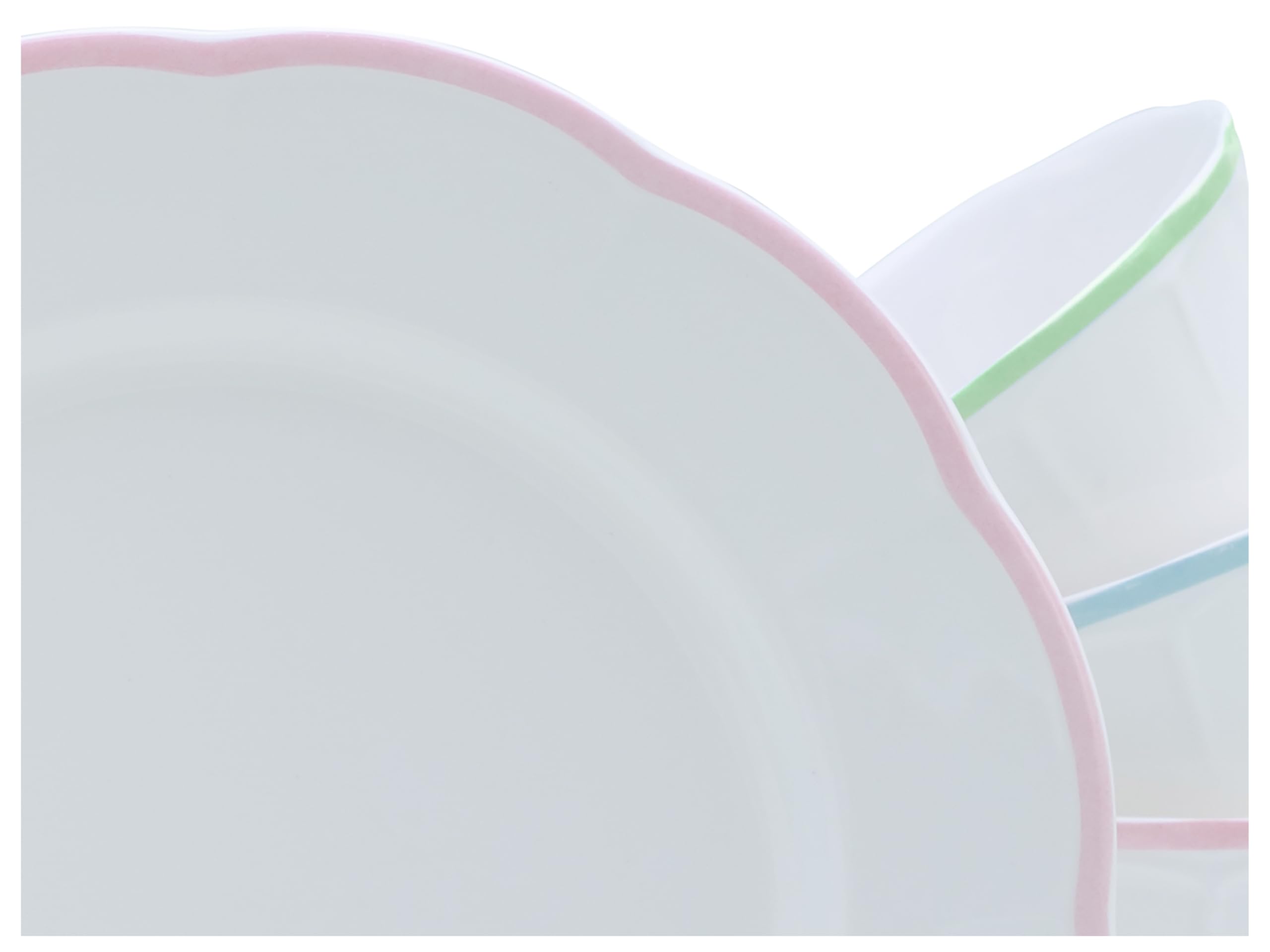 CreaTable, 24843, seria Florine, 12-częściowy zestaw naczyń dla 4 osób, serwis do kawy z kamionki, nadaje się do mycia w zmywarce i używania w kuchence mikrofalowej, wysokiej jakości produkcja