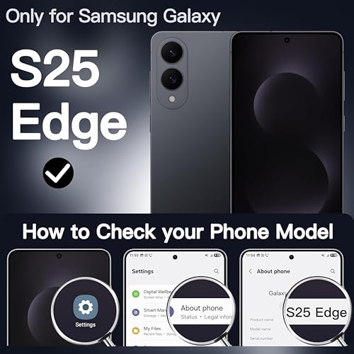 Image of Ultra-Hybrid Slim Case Cover for Samsung Galaxy S25 Edge 5G (2025), Shockproof Cover with Camera Protection (Translucent Matte Blue)