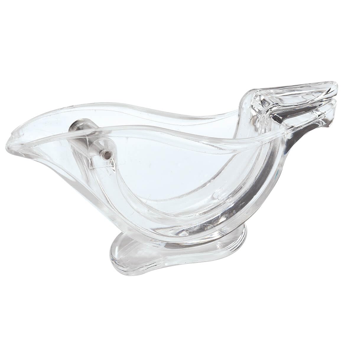 Birdie Lemon Slice Juicer, Crafted with Clear Durable Plastic, Kitchen Gadgets - Measures 4 3/4