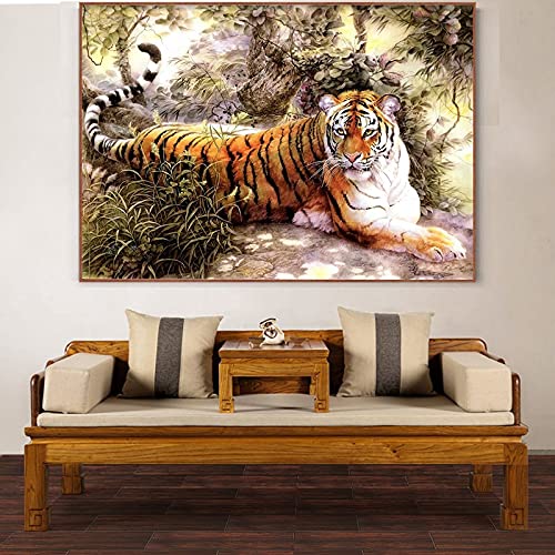 Peinture diamant 5d complet animal grand format de 80x220cm pour loisir créatif
