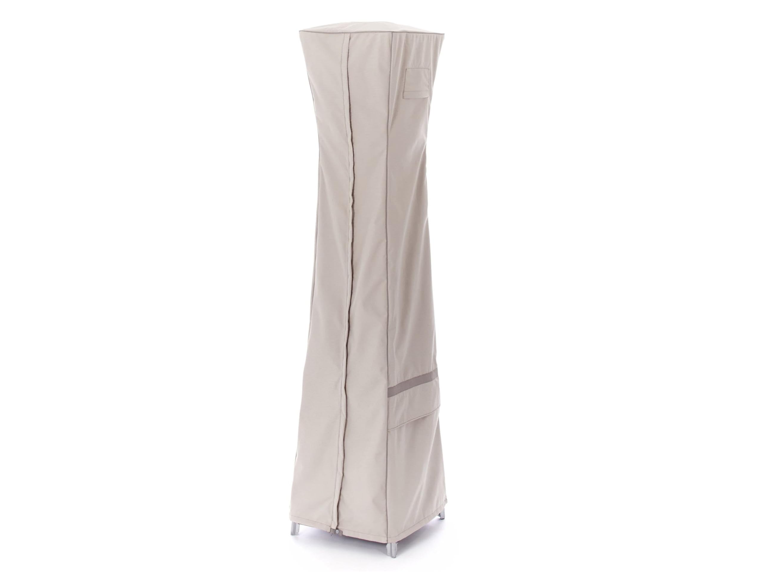 Covermates Square Patio Heater Cover - Premium Polyester, Weather Resistant, Water Resistant Zipper, Grill and Heating, 18W x 87H, Stone