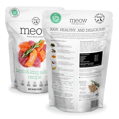 Meow Lamb  King Salmon Freeze Dried Uncooked Cat Meals Mixer or Topper or Deal with  Excessive Protein Pure Restricted Ingredient Recipe 99 Oz  Cucciolini Doodles Meow lamb  king salmon freeze dried uncooked cat meals mixer or topper or deal with  excessive protein pure restricted ingredient recipe 9 9 oz   cucciolini doodles