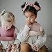 mushie Silicone Baby Bib | Adjustable Fit Waterproof Bibs (Blush)