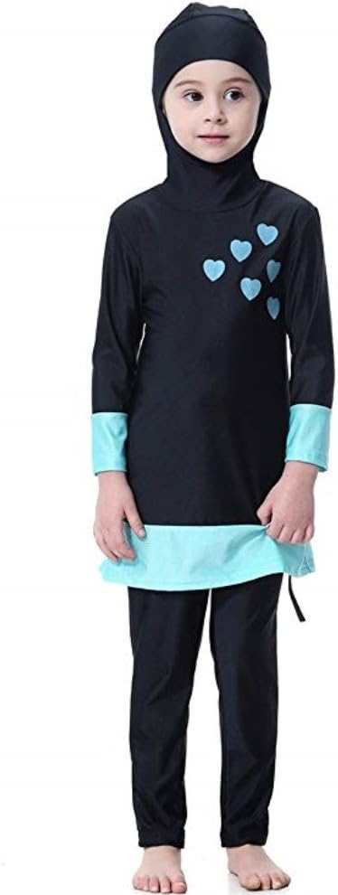 Swimwear for Girls Kid Modest Swimsuits Swimming Beachwear Long-Sleeve Surfing Suit