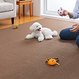 サンコー ずれない タイルカーペット ペット用 30×30cm ブラウン 20枚 カーペットタイプ【日本製 撥水 消臭 洗える】おくだけ吸着 タイルマット ジョイントマット KN-28