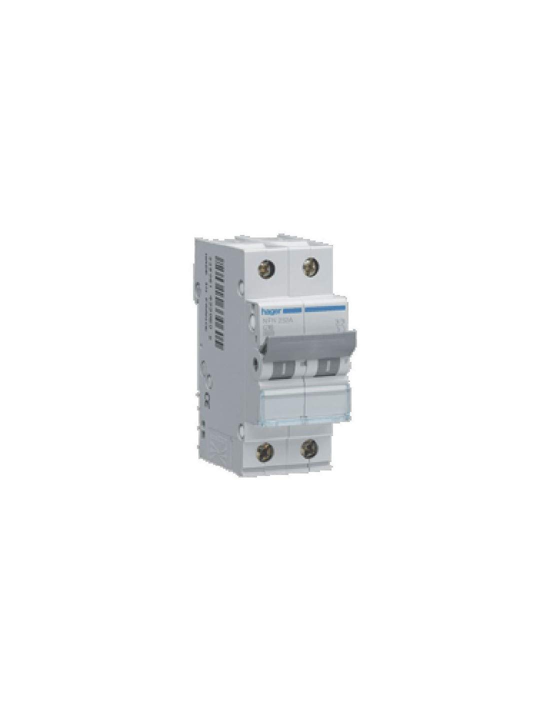 disjoncteur hager - 2 pôles - 40a - 6ka - courbe c - vis / vis