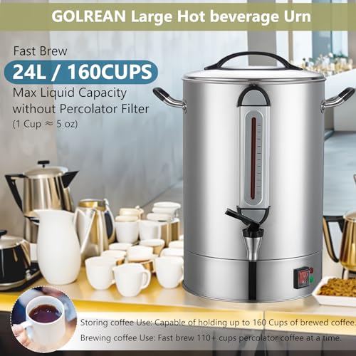 La Mejor Selección de Cafetera 100 Tazas los 5 más buscados. 29 Cafetera 100 Tazas marca GOLREAN (2)