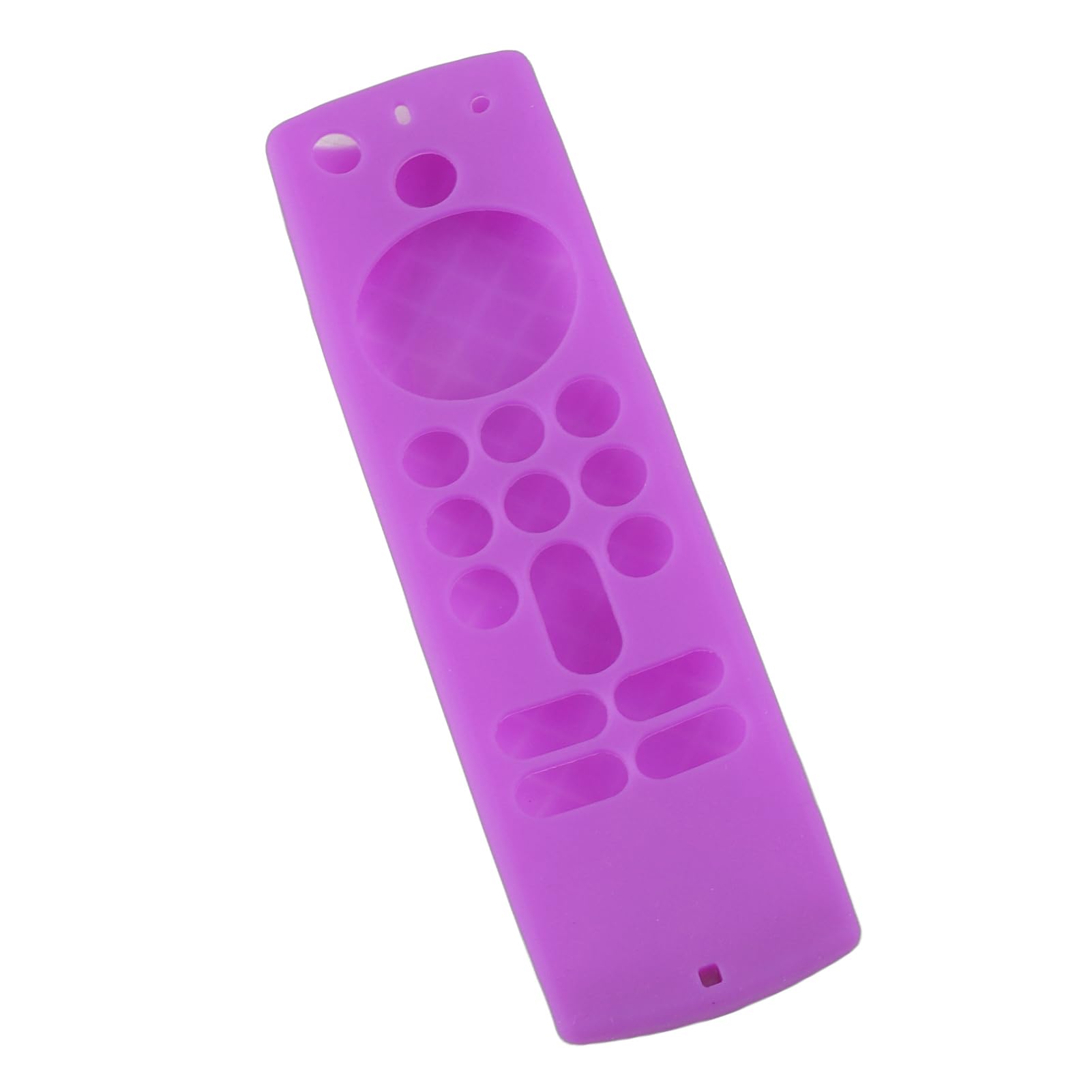 Atyhao Funda de control remoto para Fire TV Stick, protección contra Fire TV Stick, funda de silicona ligera y antideslizante con soporte y correa de muñeca (morado)