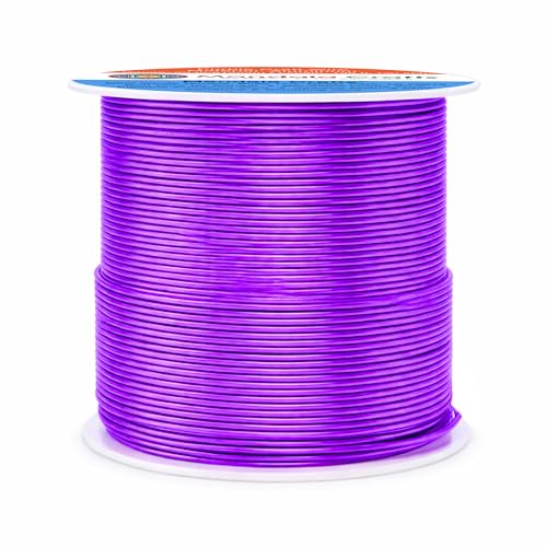 Image of Mandala Crafts 20 Gauge Purple Anodized Aluminum Craft Wire, 100 FT | Colored, Flexible, Bendable, for Bonsai, Armature, Sculpting, Wire Wrapping, Jewelry Making, Weather & Tarnish Resistant